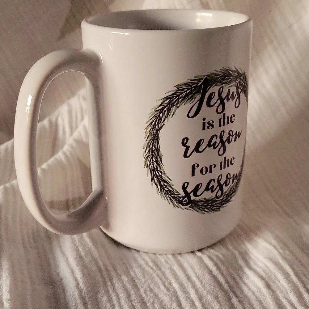 Holiday Coffee Tea Mug Jesus Is The Reason for the Season Christmas - Picture 4 of 7
